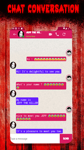 Jeff The Killer Video call Screen 3
