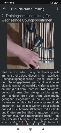 DEWBOARD Trainings-APP "Krafts Screen 2