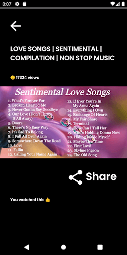 Love songs Screenshot 4 - AppWisp.com