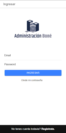Android application Administración Bone screenshort