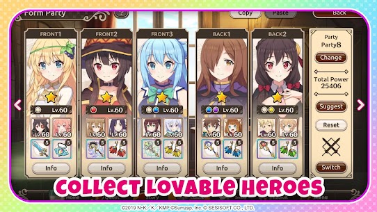 KonoSuba：梦幻般的日子 MOD APK（伤害/防御，无限 SP 和技能）4