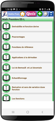 Maths Première Screen 2