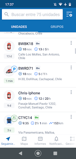 Android application TrackAca screenshort