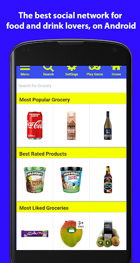 Android application Grocery Ratr: The Food Social screenshort