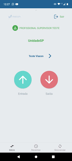 Android application V-Safetracker - Controle screenshort