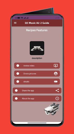 Android application DJI Mavic Air 2 Guide screenshort