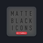 Cover Image of Descargar Matte Black Icon Pack 5.8 APK
