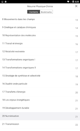 Résumé de Physique et Chimie Screen 3