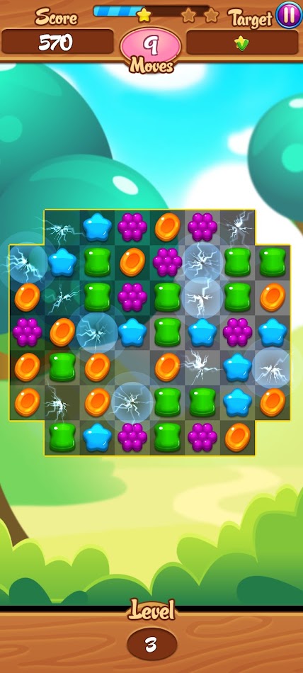 #5. Candy Match 3 Puzzle Blast (Android) بواسطة: JumpSquid