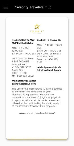 Celebrity Travelers Club
