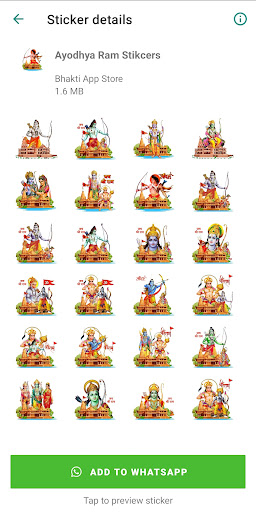Ayodhya Ram Mandir Stickers