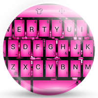 Keyboard Theme Led Pink