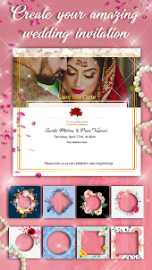 Cartão de Convite de Casamento