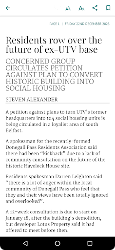 Belfast Telegraph ePapers screenshot 5