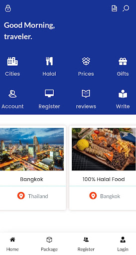 Android application Trava screenshort