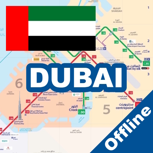Dubai Metro Tram Bus Travel logo