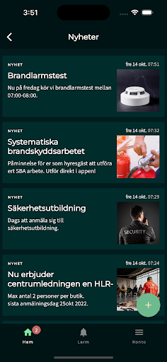 Android application Tryggify screenshort
