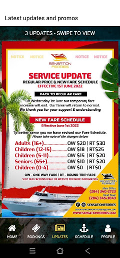 SENSATION FERRIES Screen 3