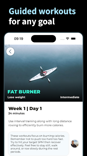 Screenshot of Rowing Machine Workouts