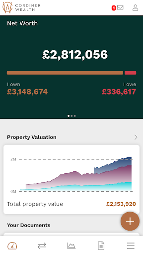 Android application Cordiner Wealth Hub screenshort