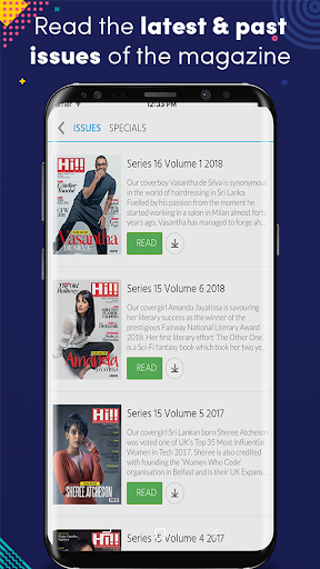 Android application Hi Magazine screenshort