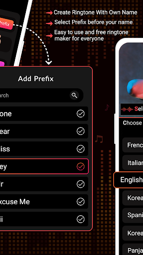 My Name Ringtone Maker, Editor Screen 3