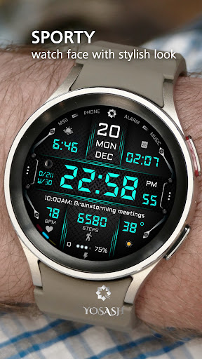 Android application A435 Informatic Watch Face screenshort