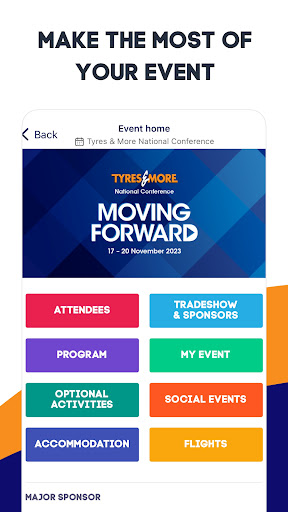 Tyres & More - Event App Screen 2