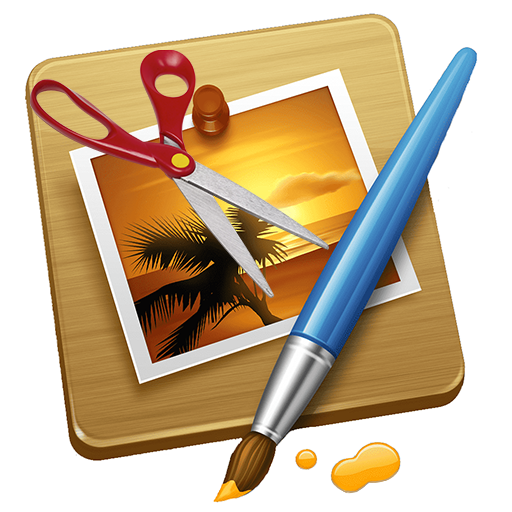 Crop, Resize, Share photo. logo