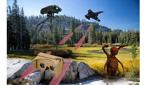 Android application Phalanx VR. AR shooting game screenshort