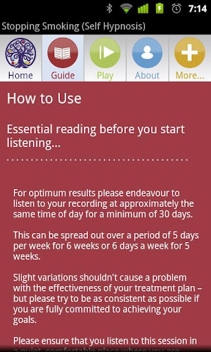 Stop Smoking Self Hypnosis Screen 2