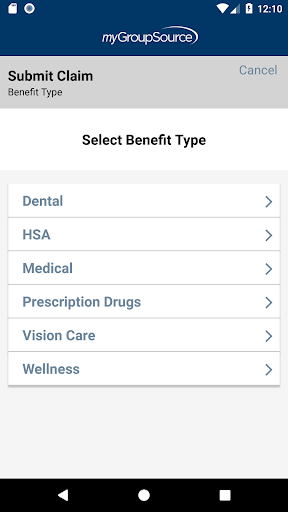 myGroupSource Screen 2