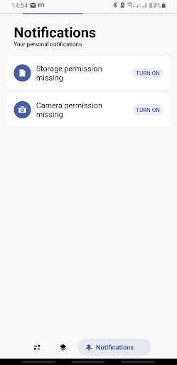 Android application Mobile PRISM screenshort