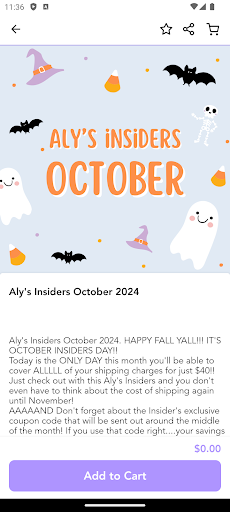 Screenshot of Aly Jean Boutique