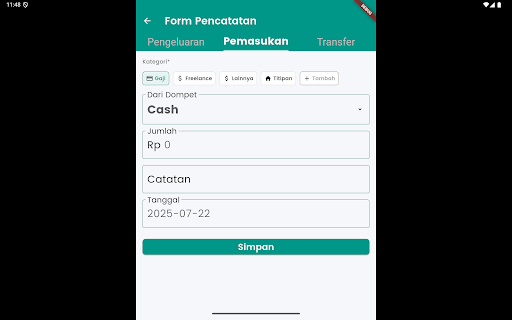Catat Uang - Keuangan Harian