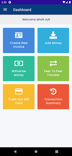 Android application PayLocally screenshort
