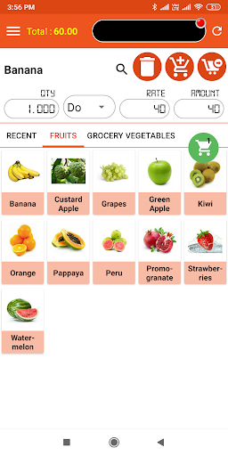 Android application POS Biller screenshort