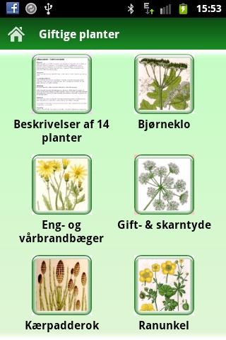 Android application Giftige planter & husdyr screenshort