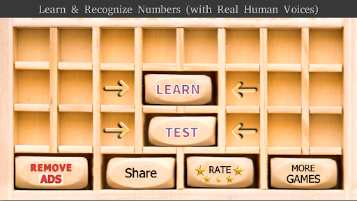 Android application Number wooden blocks | Learn 1 screenshort