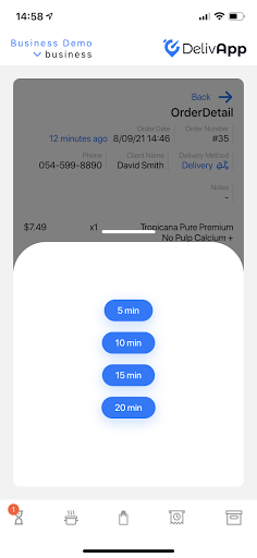 DelivApp Business Screen 3