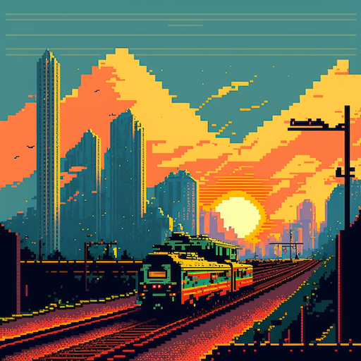 Train. Station. Railroad. logo