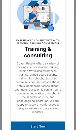Covert Results App Screen 3