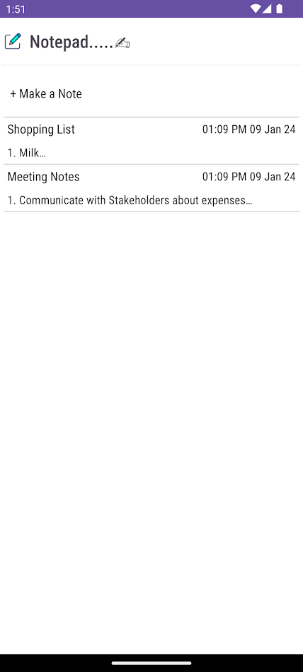 #4. Notepad - Easy Notes (Android) Ved: Patang Maanja