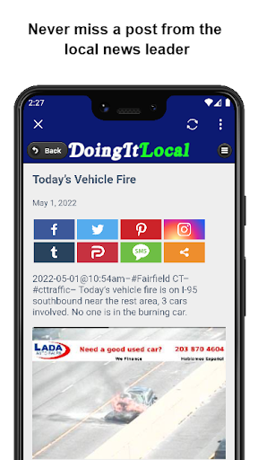 Android application Doing It Local screenshort
