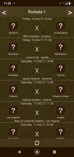Soccer Results - MLS Screen 2