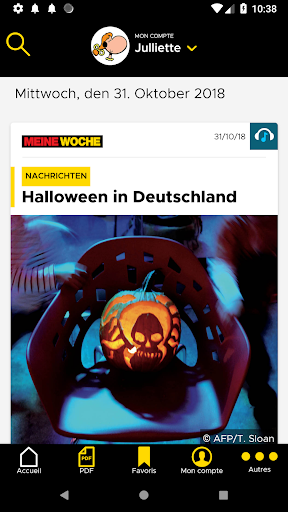 Android application Meine Woche screenshort