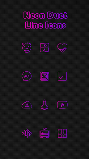 Screenshot of Neon Duet Icon Pack