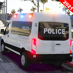 「Police Van Crime Chase Game 3D」圖示圖片