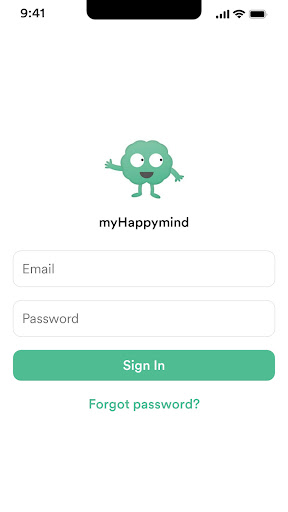 Android application myHappymind screenshort