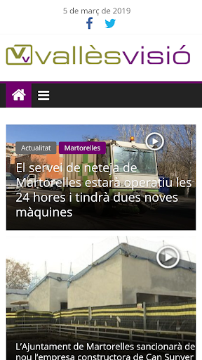Android application Vallès Visió screenshort